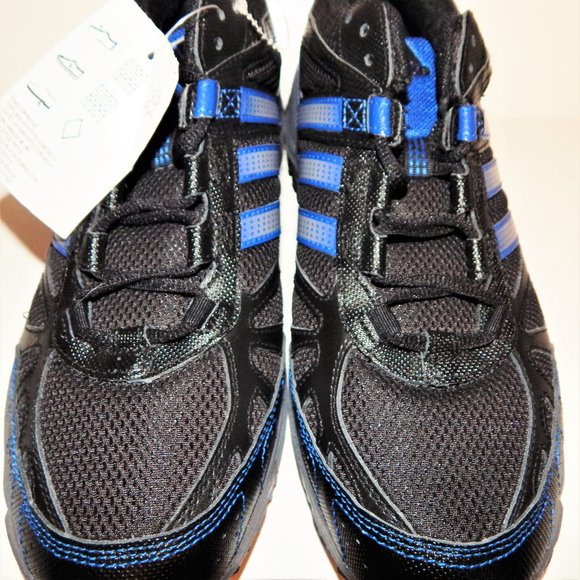 NWT Adidas shoe men 11 Black running Blue athletic RETRO DISCOUNT SHIPPING!! main image 5